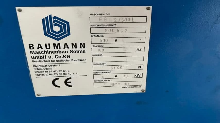 Baumann, BSW 2/500 L pile turner
